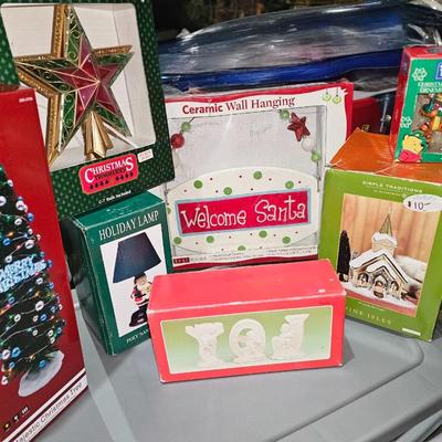 Large Christmas Decor Assortment Lot