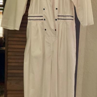 Woman’s blue and white Jumpsuit