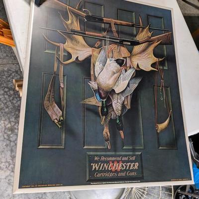 1975 Winchester Guns Advertisement Metal Sign