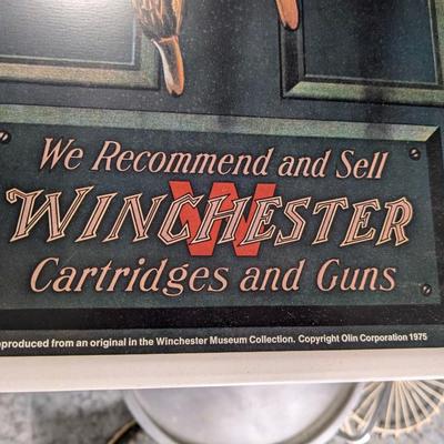 1975 Winchester Guns Advertisement Metal Sign