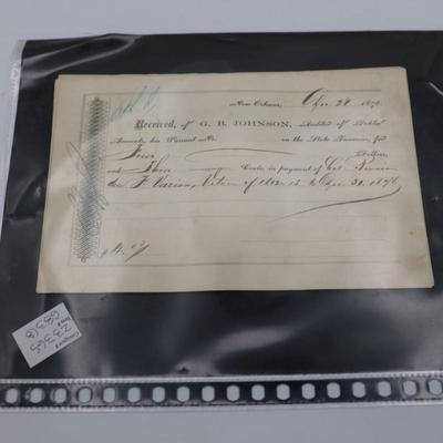 G.B. Johnson, Auditor of Public Accounts, New Orleans 1876 (8 total)
