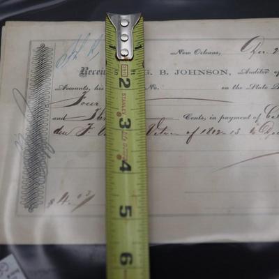 G.B. Johnson, Auditor of Public Accounts, New Orleans 1876 (8 total)