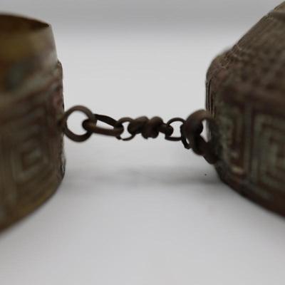 Antique Repousse Domed Container w/ Lid