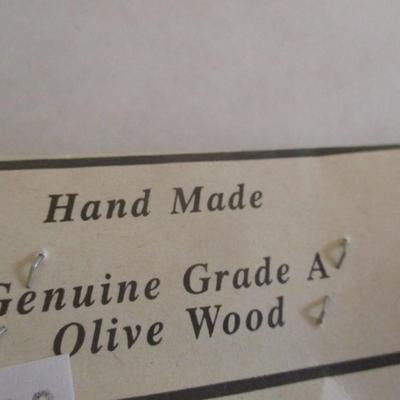 Hand Made Genuine Grade Olive Wood Figures & Genuine Cedar Hearts
