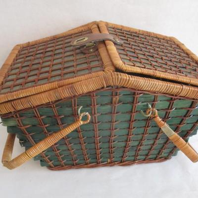 Rattan Wicker Picnic Basket