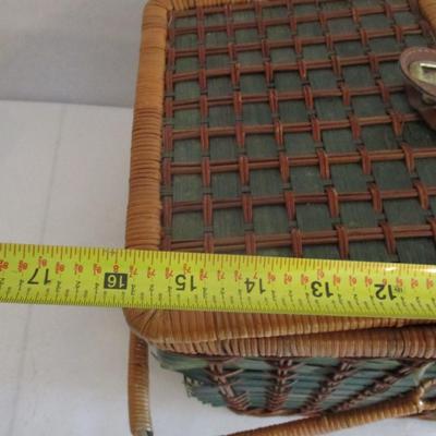 Rattan Wicker Picnic Basket