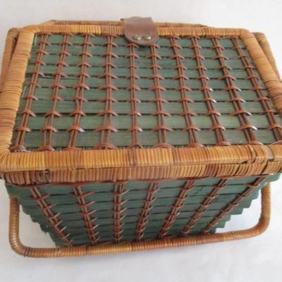 Rattan Wicker Picnic Basket