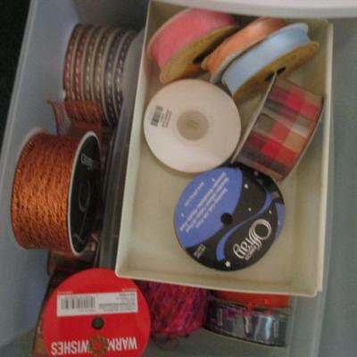 Assortment Of Ribbons Comes With Storage Unit