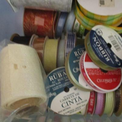 Assortment Of Ribbons Comes With Storage Unit