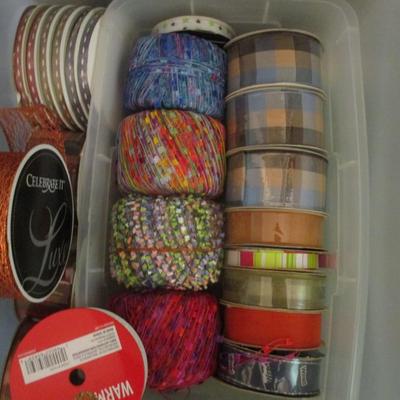 Assortment Of Ribbons Comes With Storage Unit