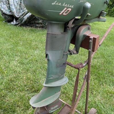 Beautiful Vintage Johnson 10Hp Sea Horse Boat Motor