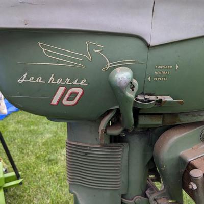 Beautiful Vintage Johnson 10Hp Sea Horse Boat Motor