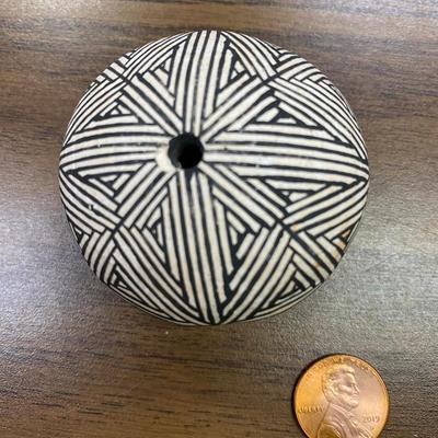 Acoma Native American Seed Pot