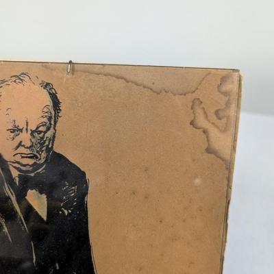 Winston Churchill by Felix Topolski Lithograph Unframed