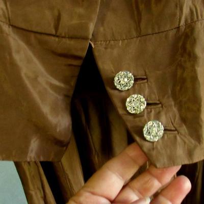 Vintage 1950s Ladies 2 Piece Long Dress and Jacket Set, Ann Kauffmen, NICE!