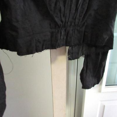 Antique Victorian Appr 1870s-80s, All Black 3 Piece Top, Skirt, Jacket, SEE ALL 52 PHOTOS, Nice!