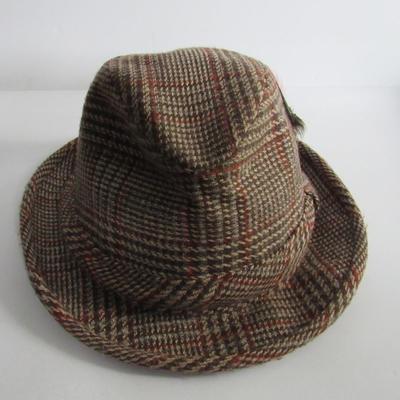 Vintage Men's Hat, Feather On Side L