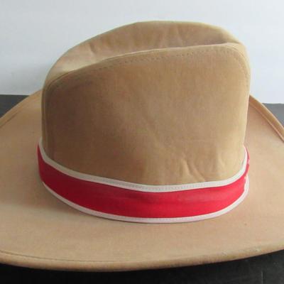 Older Men's Coca Cola Cowboy Hat With Feather, M