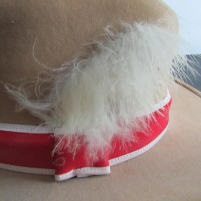 Older Men's Coca Cola Cowboy Hat With Feather, M