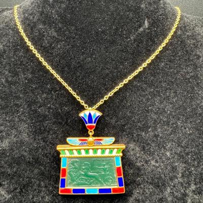 Estate Gold Necklace with Pendant