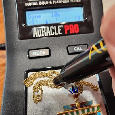 Estate Gold Necklace with Pendant