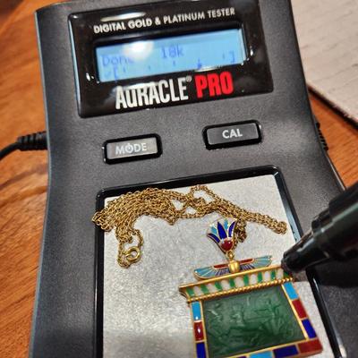 Estate Gold Necklace with Pendant