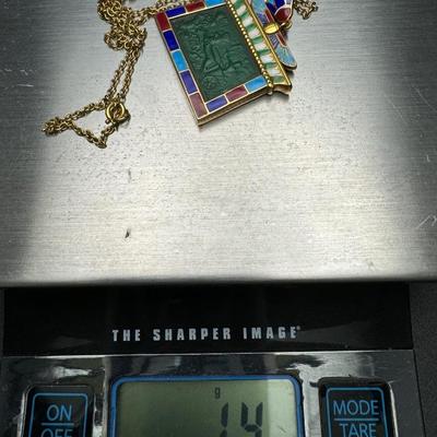 Estate Gold Necklace with Pendant