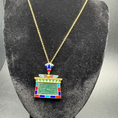 Estate Gold Necklace with Pendant