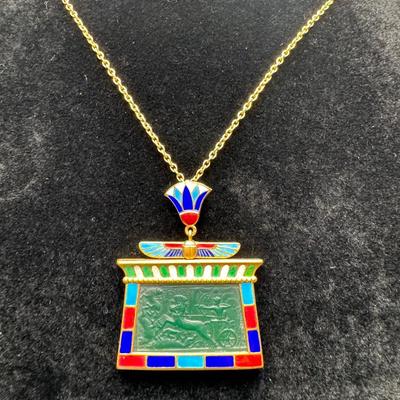Estate Gold Necklace with Pendant