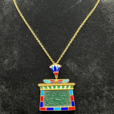Estate Gold Necklace with Pendant