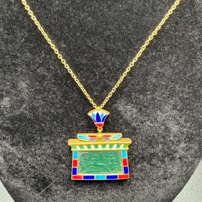 Estate Gold Necklace with Pendant