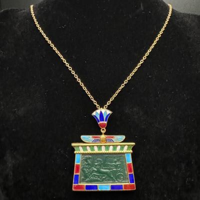 Estate Gold Necklace with Pendant