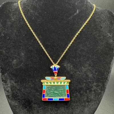 Estate Gold Necklace with Pendant