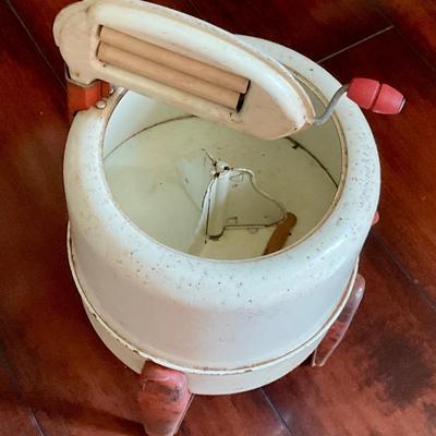 Vintage child toy wringer washing machine