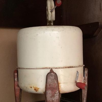 Vintage child toy wringer washing machine