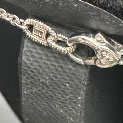 Judith Ripka Heart Necklace and Earrings 14K 925