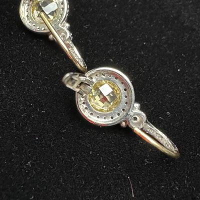 Judith Ripka Heart Necklace and Earrings 14K 925