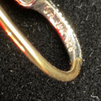 Judith Ripka Heart Necklace and Earrings 14K 925