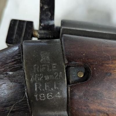 1964 India Ishapore R.F.I. Model 2A Rifle - 7.62 With Bayonet