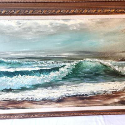Lot #16 Original Oil on Canvas Painting -Listed Artist M. Erickson