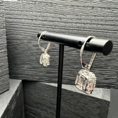 14K Pierced Hanging Earrings