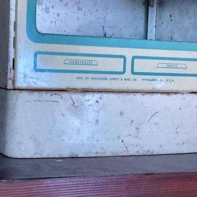 Vintage child’s toy refrigerator