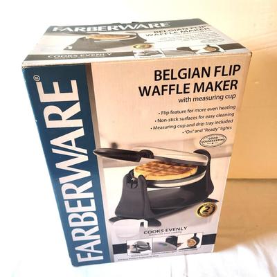 Lot #17 New in Box Farberware Belgian Waffle Maker