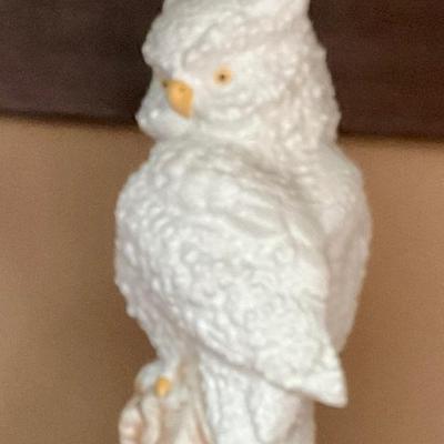 Ceramic owl from 1970’s, white glaze