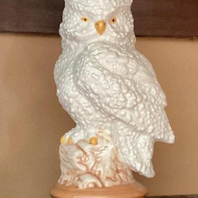 Ceramic owl from 1970’s, white glaze