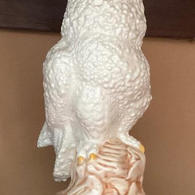 Ceramic owl from 1970’s, white glaze