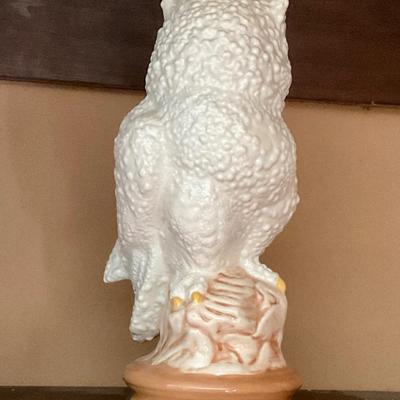 Ceramic owl from 1970’s, white glaze