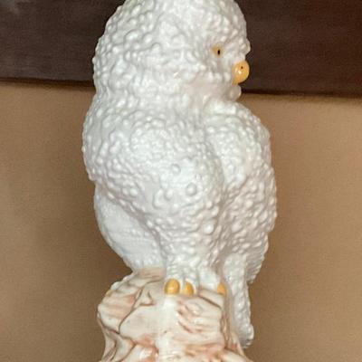 Ceramic owl from 1970’s, white glaze
