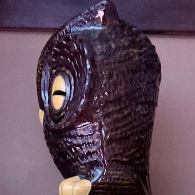 Vintage owl lantern, votive candle holder