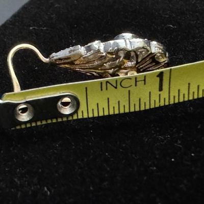 14K Hanging Diamond Earrings